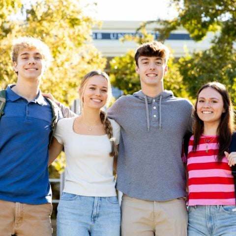 2 male students and 2 female students