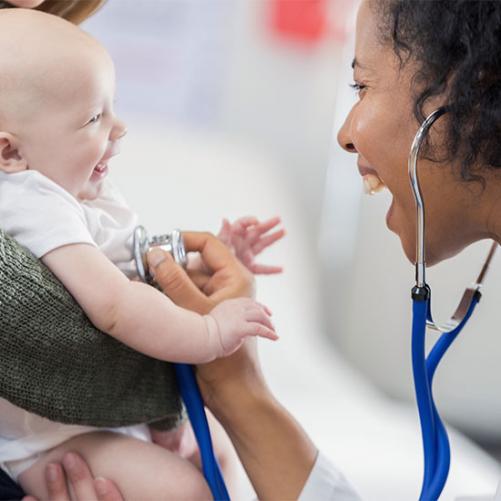 nurse and baby