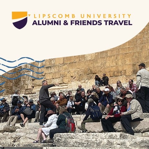 alumni and friends on a guided tour of Israel