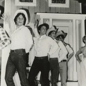 Students in the 1979 production of Oklahoma