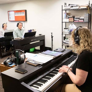 Piano class with Jackie Edwards-Henry