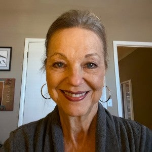 Linda Carman in her home today