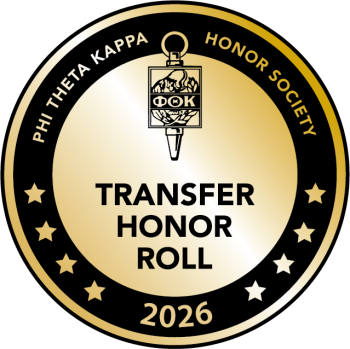 Phi Theta Kappa Honor Society Transfer Honor Roll 2026