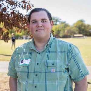 Ben Beard portrait at J.T. Moore school