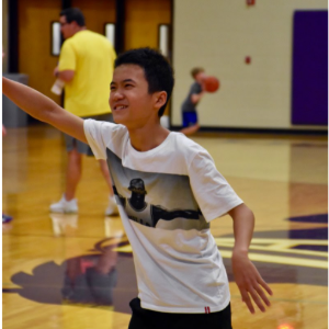 Chinese student enrolled in LA Experience basketball camp