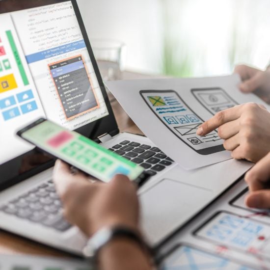 computer and phone