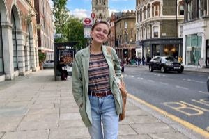 Girl on London streets