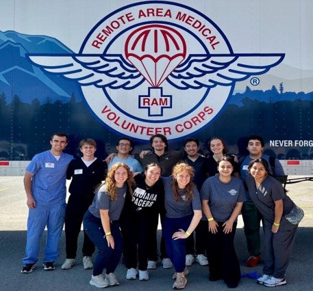 Remote Area Medical team standing together for a group photo
