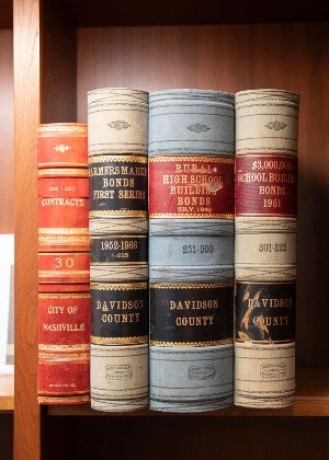 books in the Metro Nashville Archives