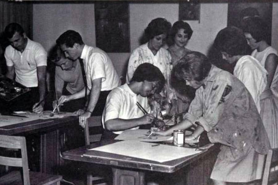 Student government elections in 1964. 