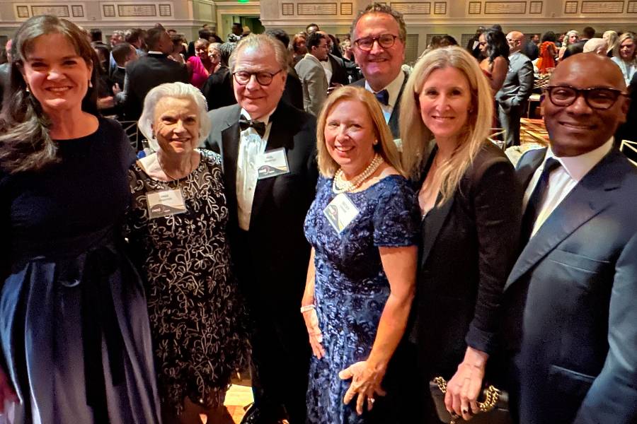 Phil and Pam Pfeffer with members of the Board at the NEXT awards. 