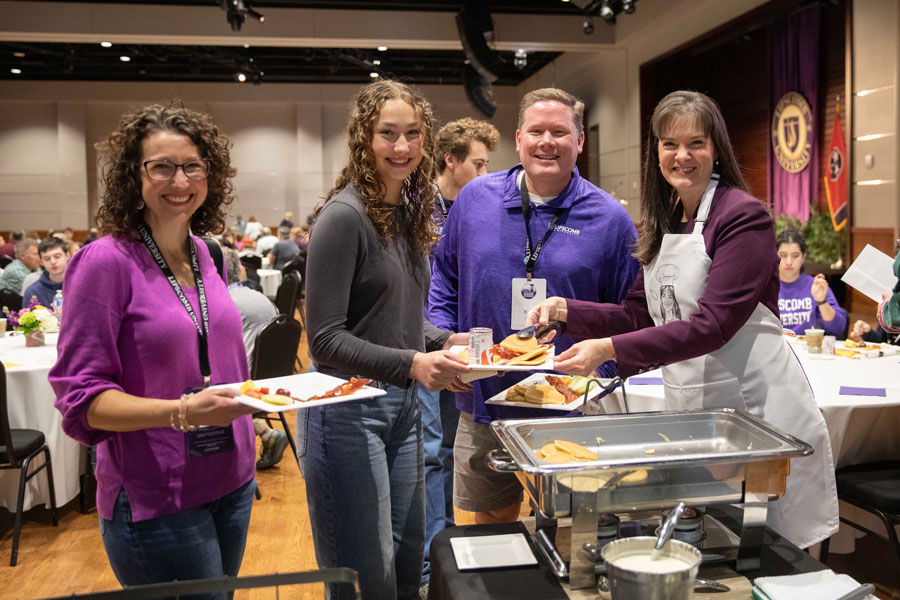 Pancakes with the President Dr. Candice McQueen