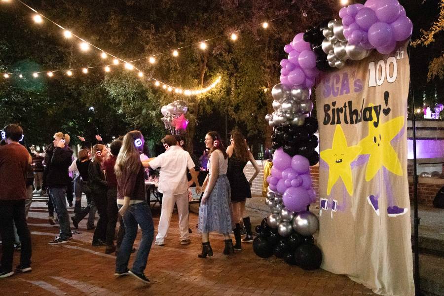 Students celebrate the 100th anniversary of student government.