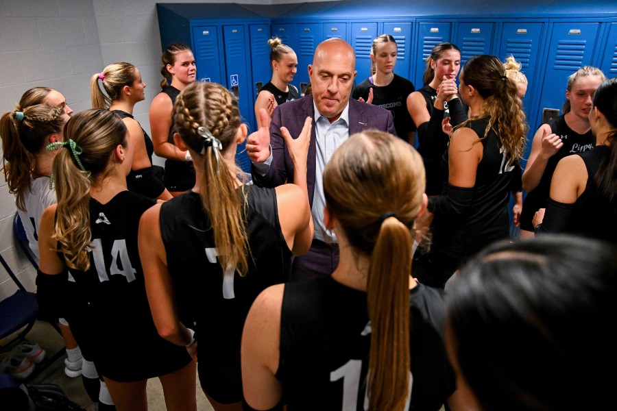 Brandon Rosenthal with the team in the locker room