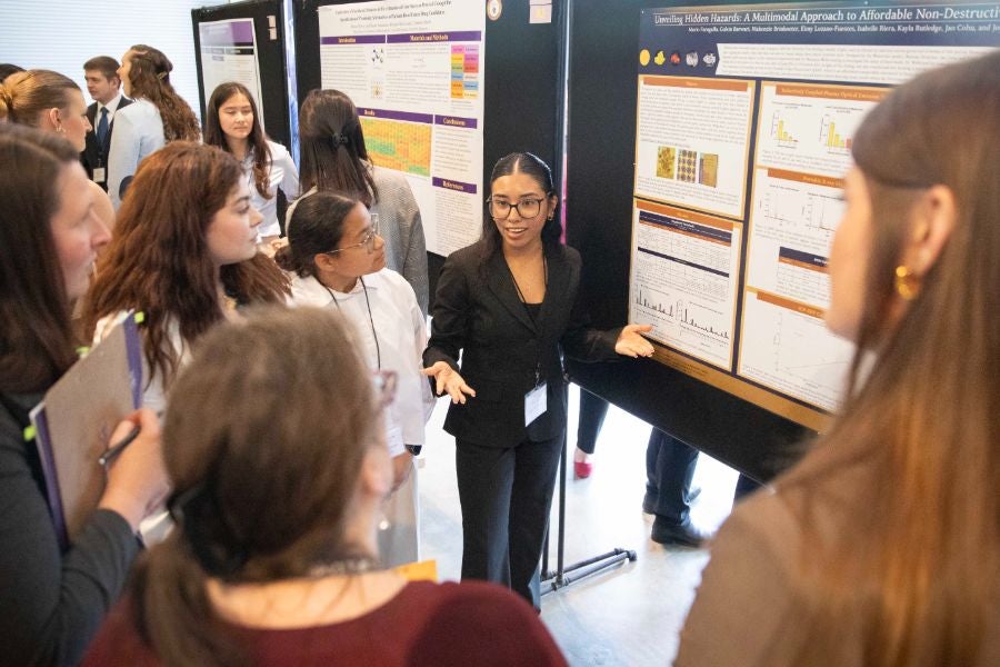 students presenting