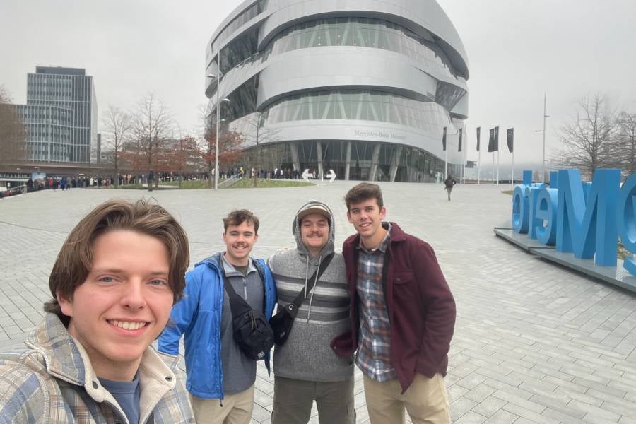 Jackson Stephens with friends