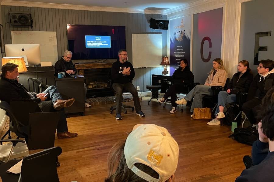 Students in the Record Label Practicum.