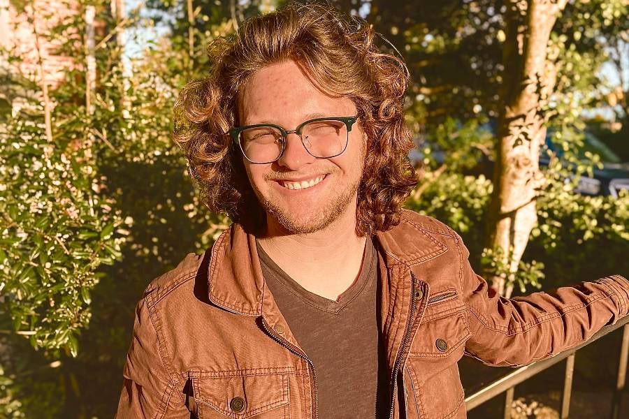 Joel Guthrie standing outside