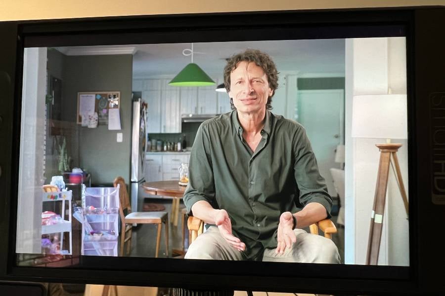 Steve Taylor on the set of SKETCH.