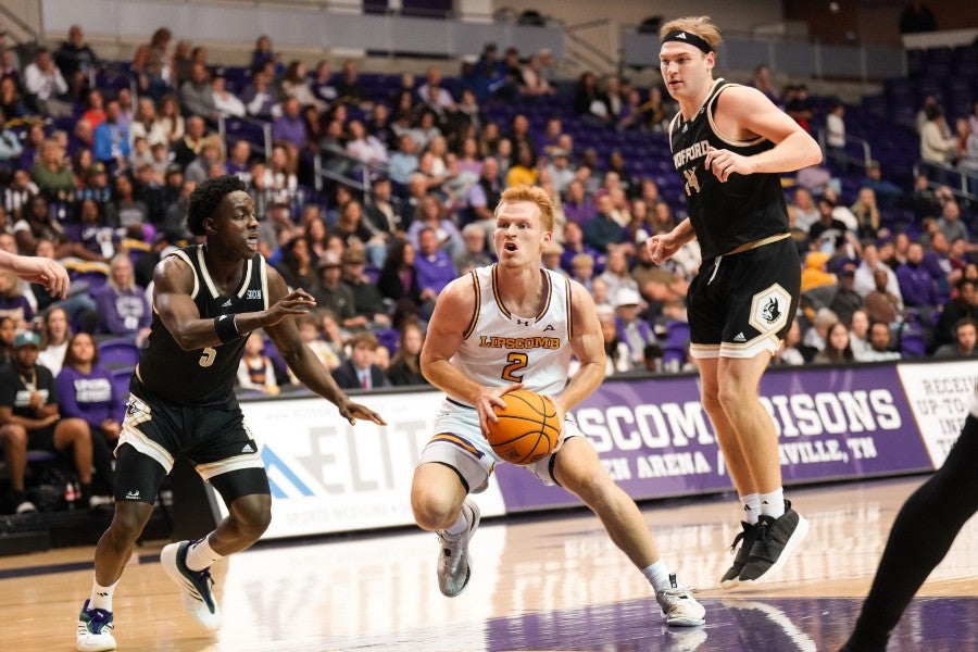 Action during a past Homecoming basketball game