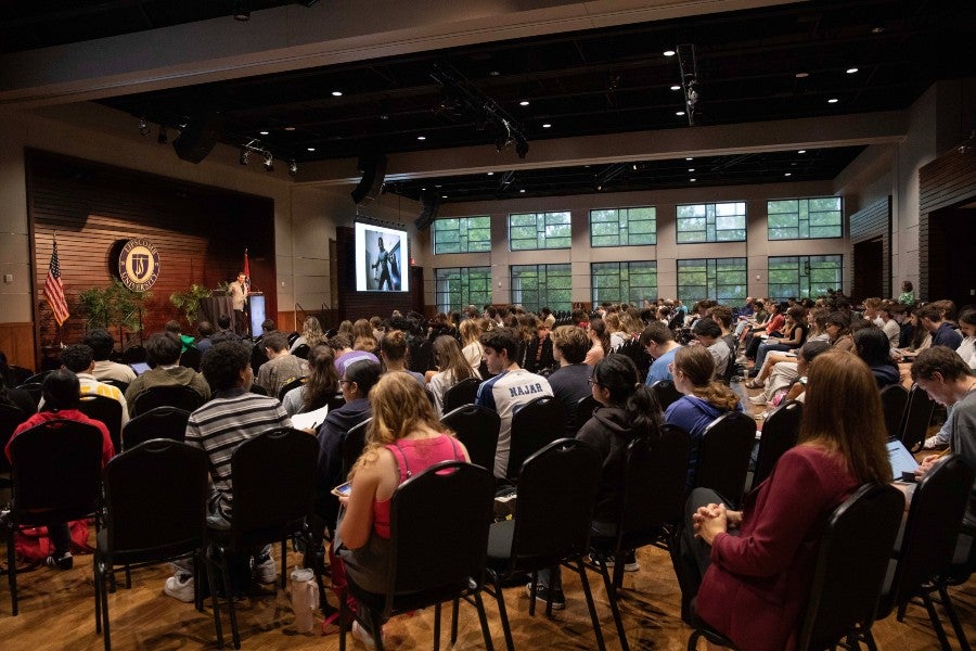 Students attended oral presentations at the Faculty Research Day