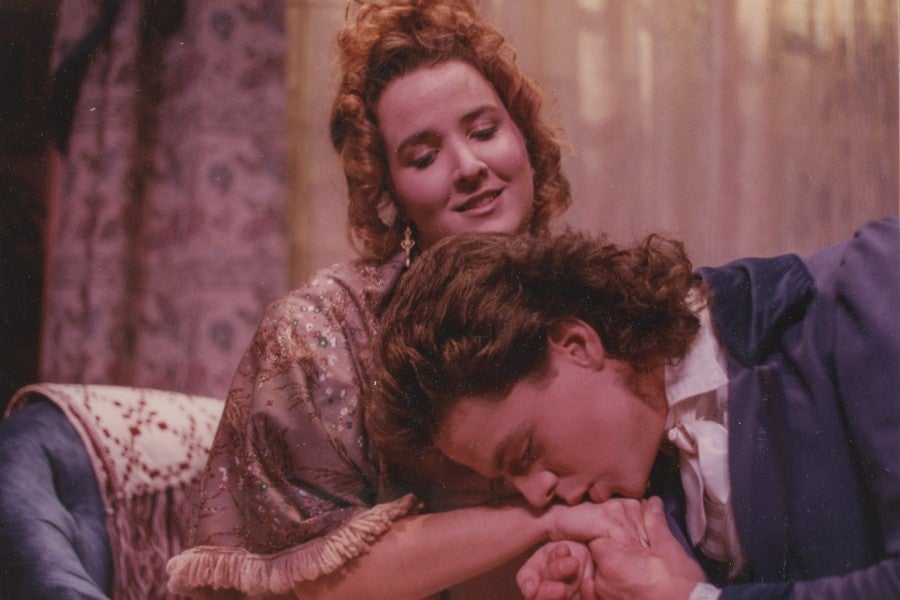 Scene from the production of Barretts of Wimpole Street