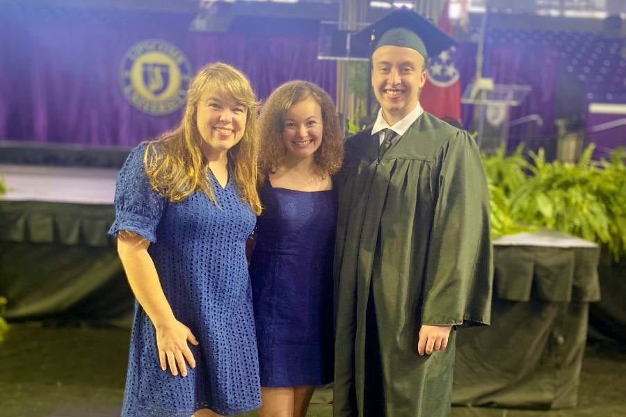 Trevathan, and daughter, Katie, at son-in-law, Christopher Payne's graduation from Lipscomb in 2025. 