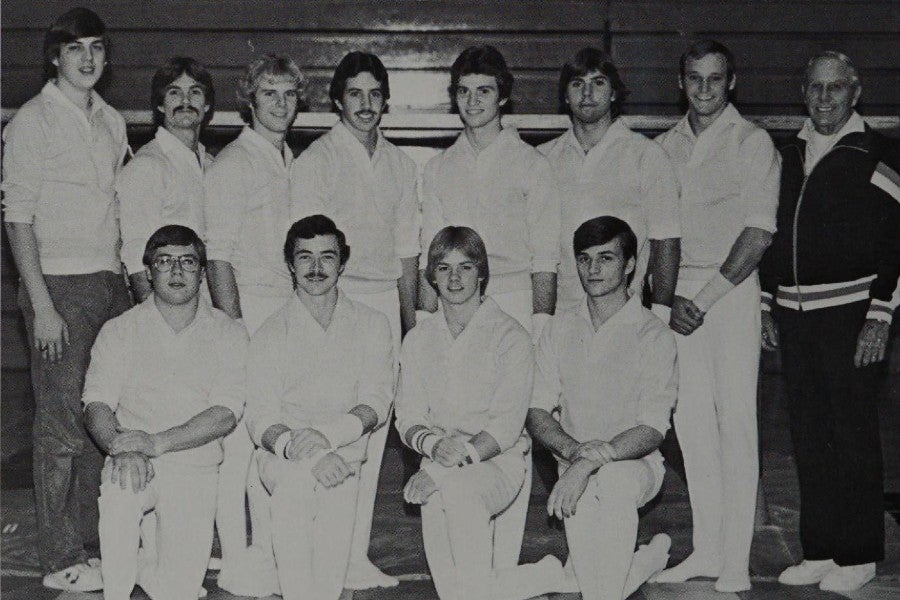 1980 Lipscomb Gymnastics team yearbook Photo