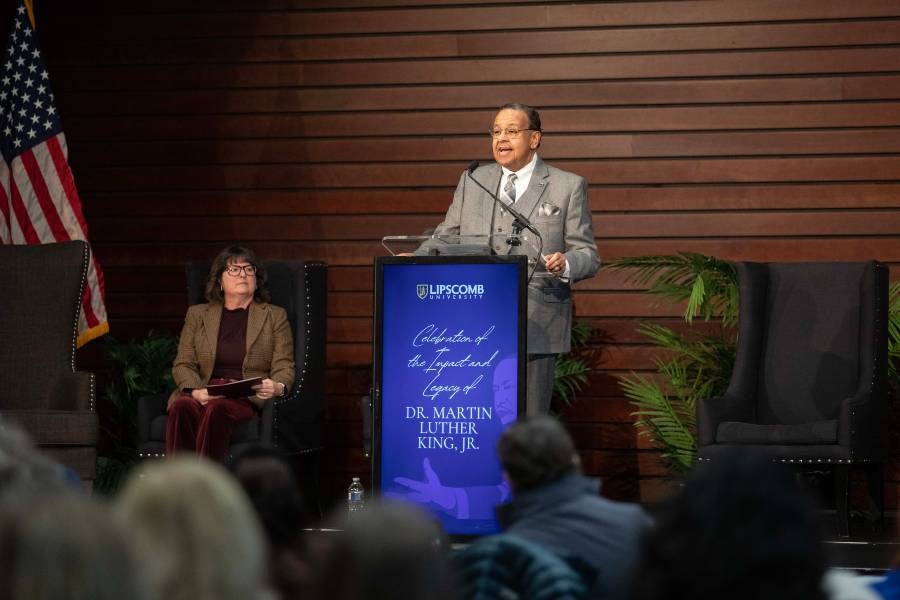 Dr. William Turner at the podium. 