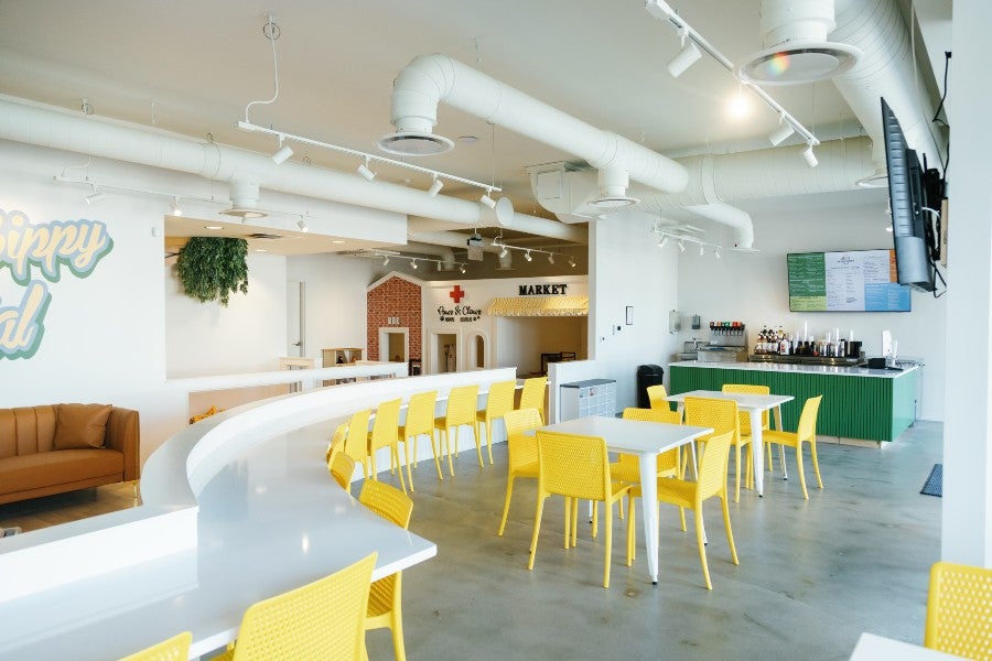 The interior of Music Sippy Social