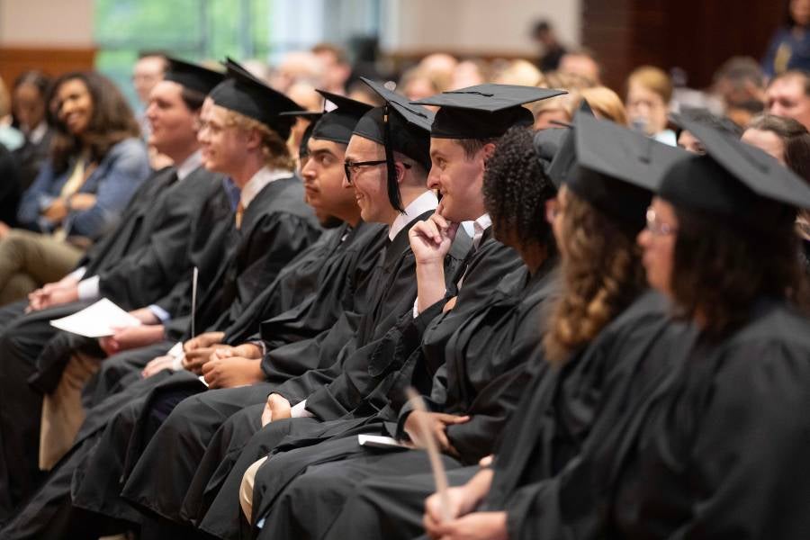 IDEAL students seated during ceremony