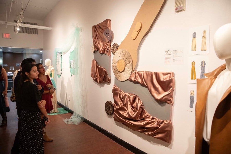 Ella Baxter's artwork on display at the October exhibit.