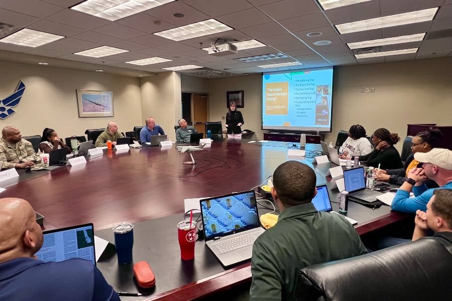 Group of Memphis Guard students in class. 