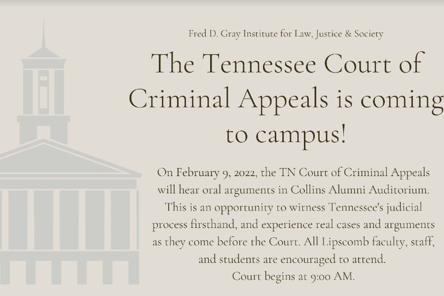 Tennessee Court of Criminal Appeals campus session February 9 2022