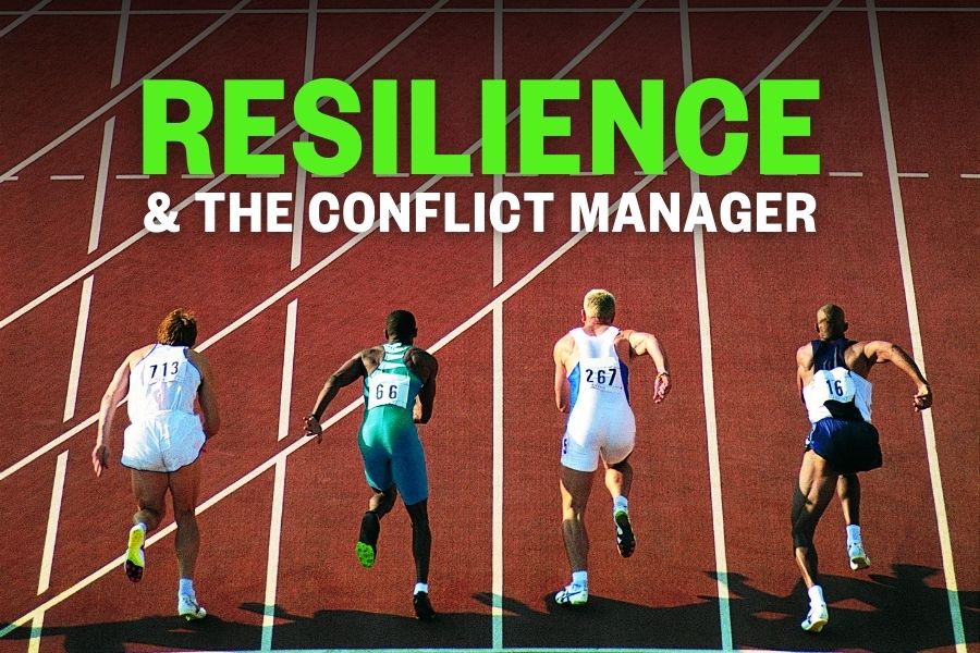 Resilience and the Conflict Manager. four track runners