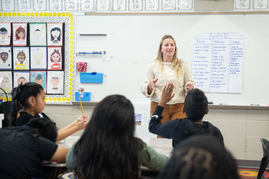 Teacher in an MNPS classroom. 