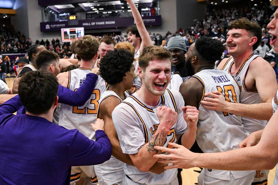 Joe Anderson celebrating after the game. 