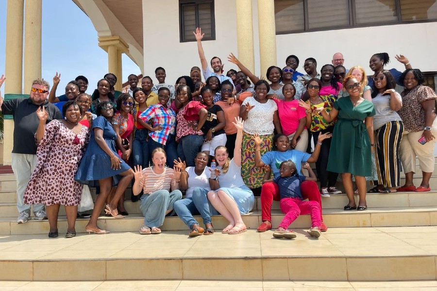 Students lead play therapy workshops in Ghana
