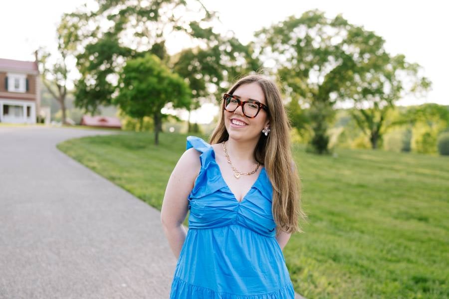Lauren Robble standing outside
