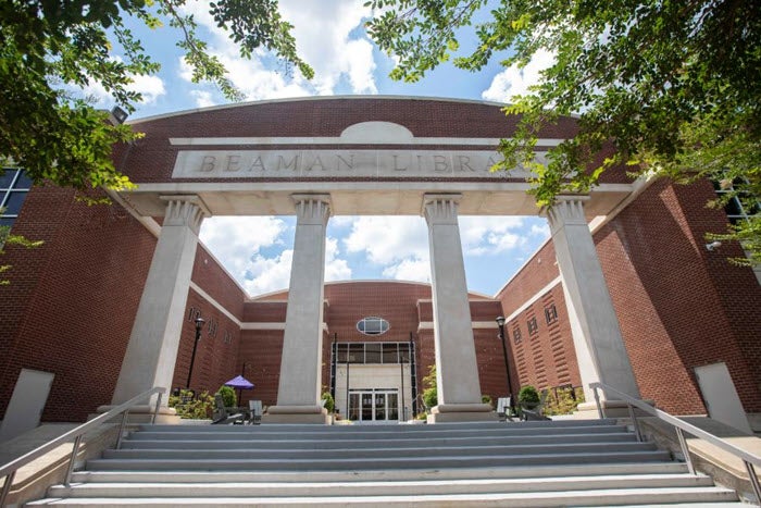 Front of the library 