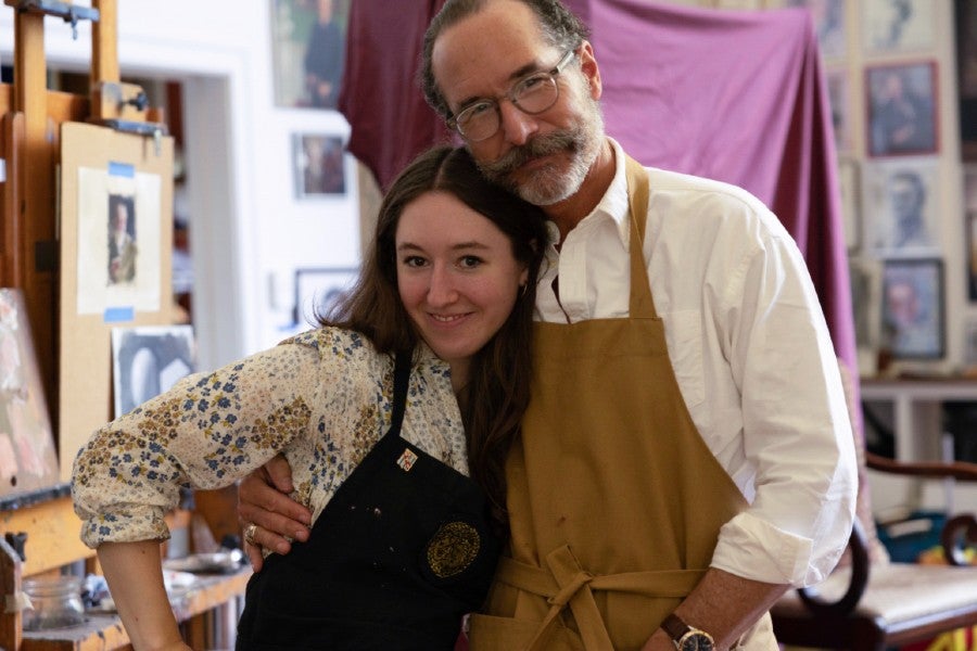 Mattie Ree and Shane Neal in a studio