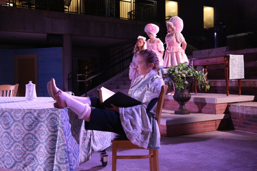 Students performing in a previous Lipscomb Moliere production