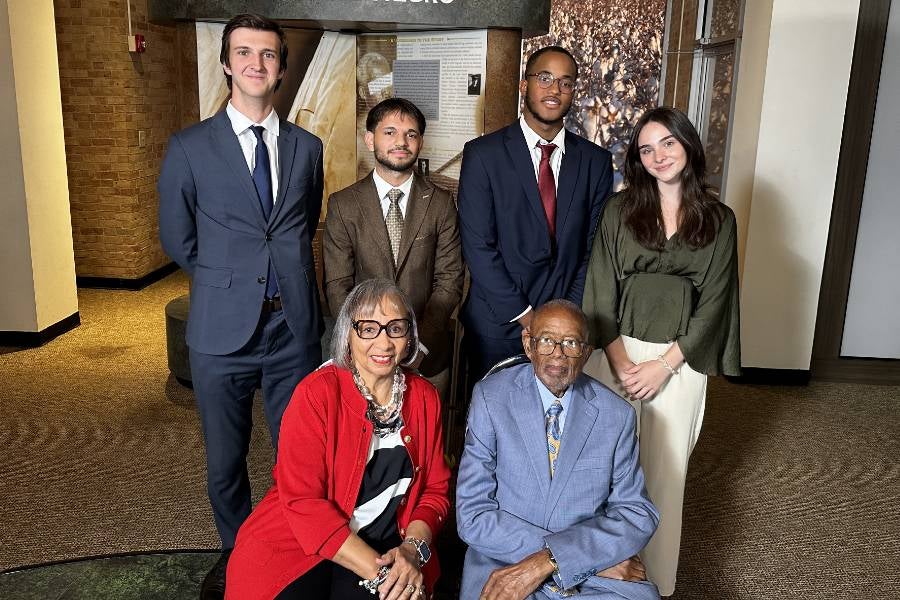 2025-26 Fred D. Gray Scholars meet famed civil rights attorney, former U.S. Attorney General
