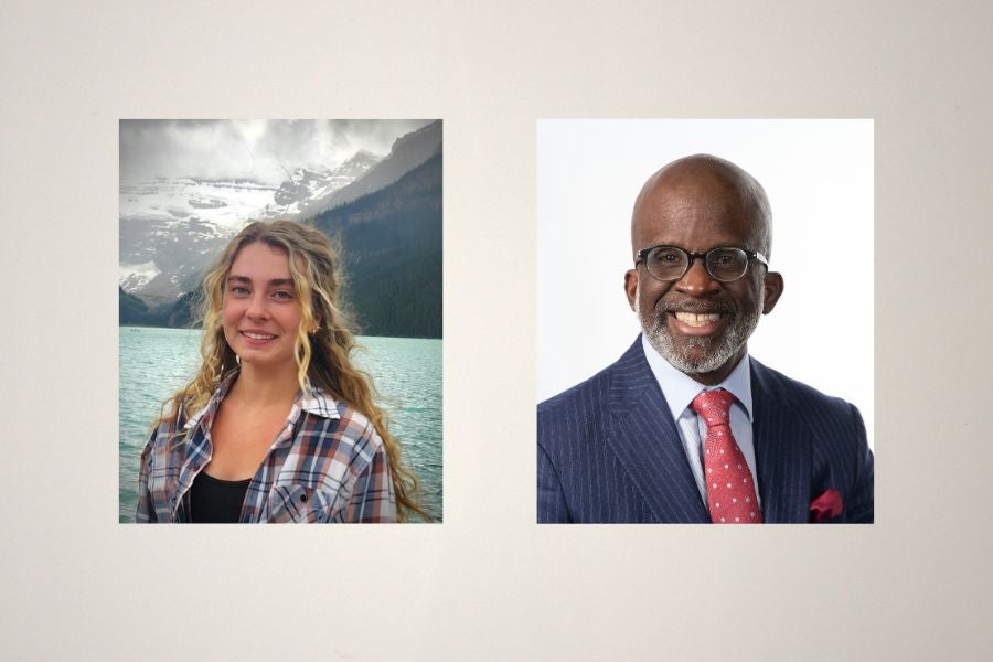 Portraits of Kaela Abbate and David Holmes