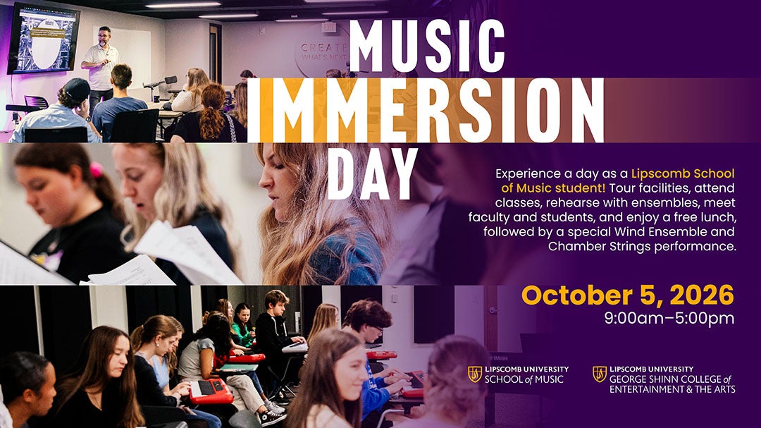 Faculty and high school students at Music Immersion Day