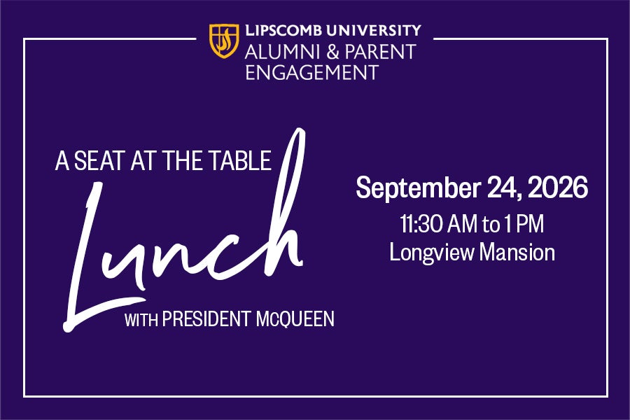 Alumni Lunch with President Candice McQueen on Sept. 24.