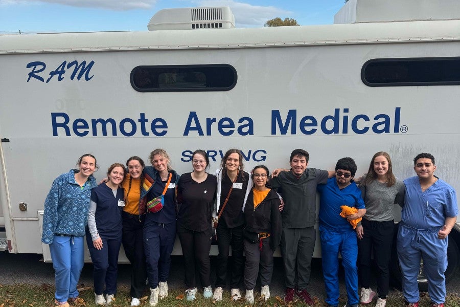 Student's dream sparks more than $300,000 in patient care at Harriman clinic in April