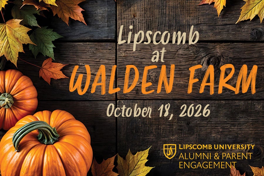 Lipscomb at Walden Farm on Oct. 18