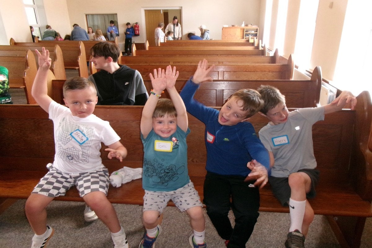 Kids enjoying Vacation Bible School in Northern Ireland