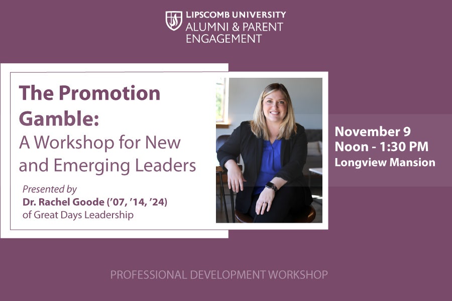 The Promotion Gamble Workshop on Nov. 9, 2026.